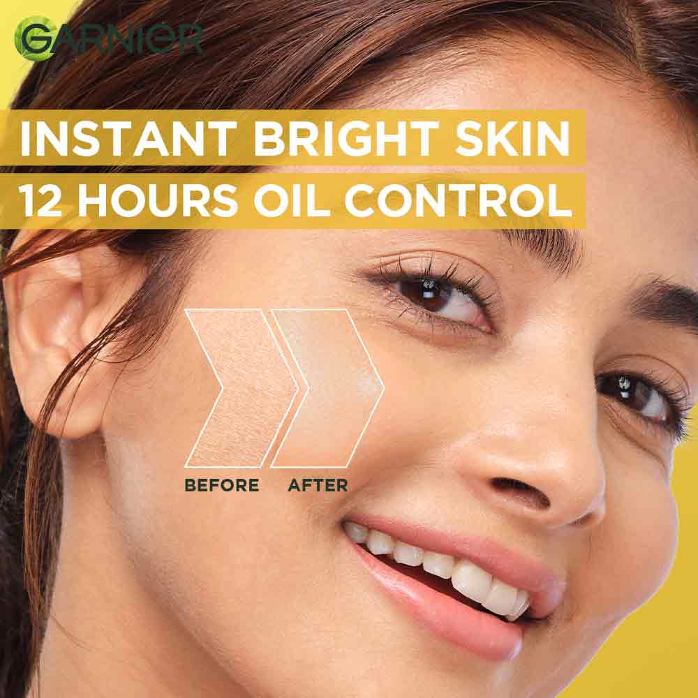 Garnier Bright Complete Vitamin C Serum Gel With Vitamin C Cream For Instant Brighter Skin