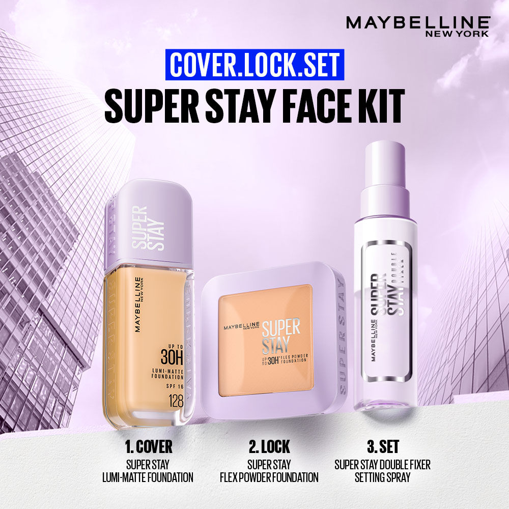 Superstay Double Fixer, Double Fixing Polymers For 2X Longwear + 24H Hydration