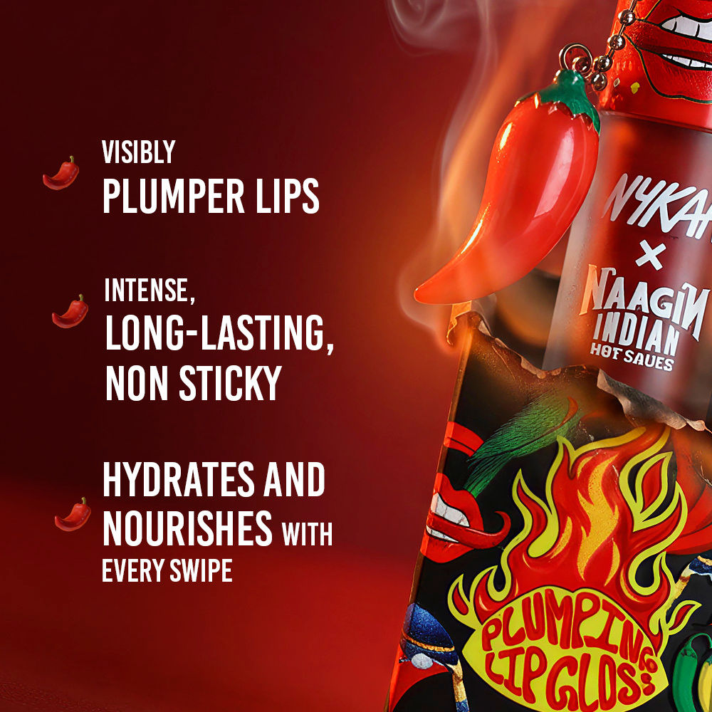 X Naagin Hot Sauce Plumping Lip Gloss