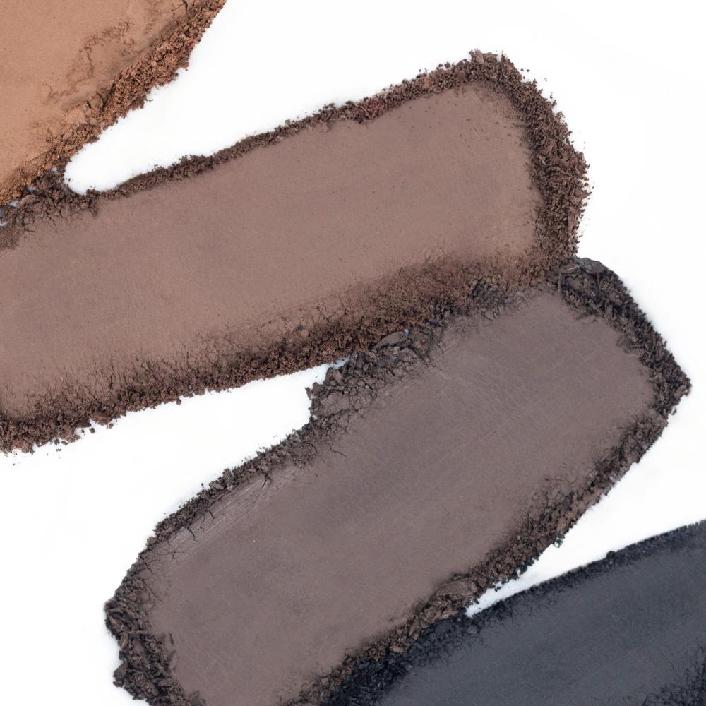 Eyebrow Definer Palette 4 colors - Fine Powder Formula With 2-in-1 Angled Spoolie Brush