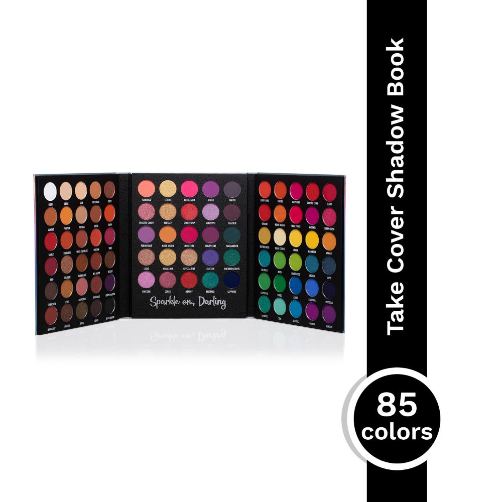 Take Cover Eyeshadow Book Palette - Versatile MUA Palette, Highly Pigmented Blends Effortlessly