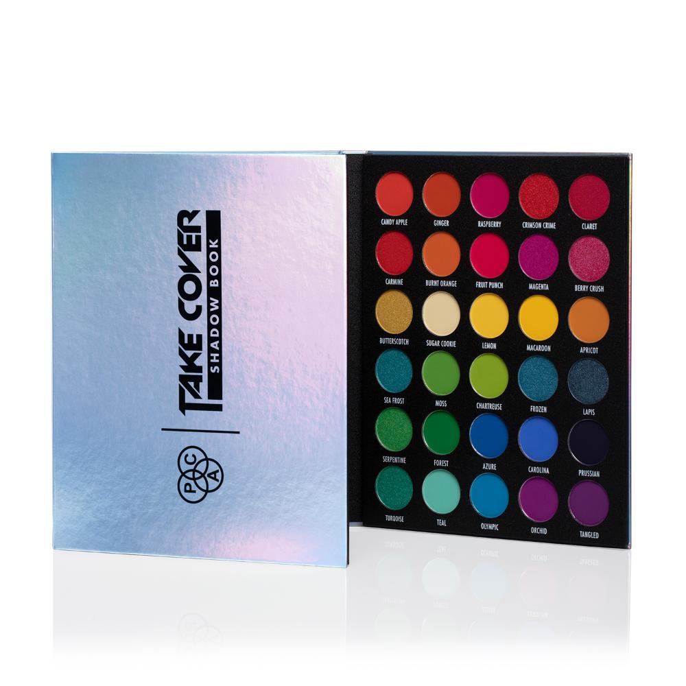 Take Cover Eyeshadow Book Palette - Versatile MUA Palette, Highly Pigmented Blends Effortlessly