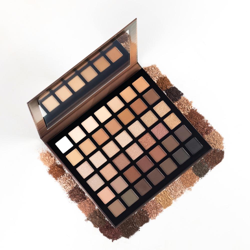 Prism Eyeshadow Palette X42 Neutrals - High Impact Mattes Pearls & Shimmers, Blendable Formula
