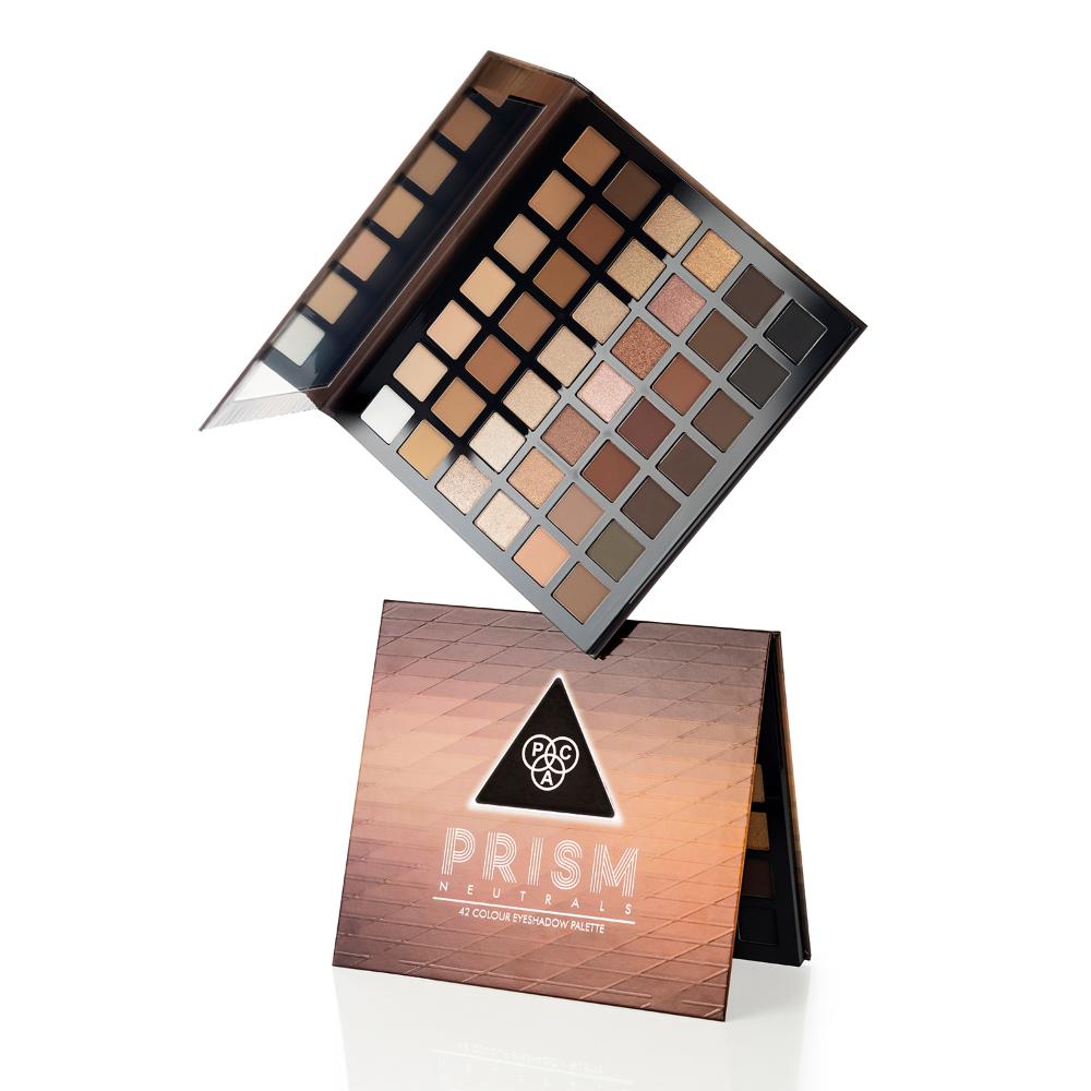 Prism Eyeshadow Palette X42 Neutrals - High Impact Mattes Pearls & Shimmers, Blendable Formula