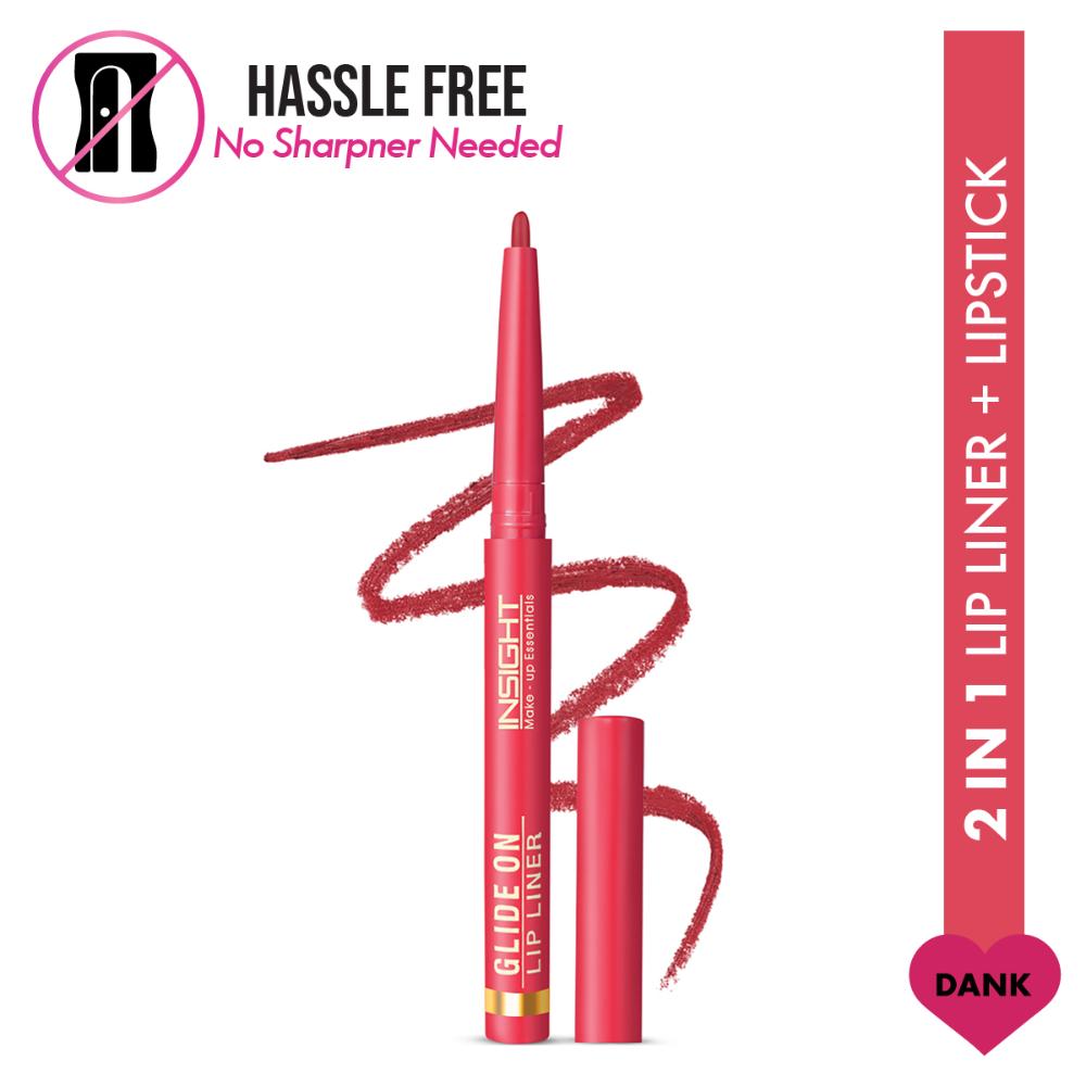 Glide On Lip Liner, Intense Pigment, Long Wear Matte Lip Formula - Dank