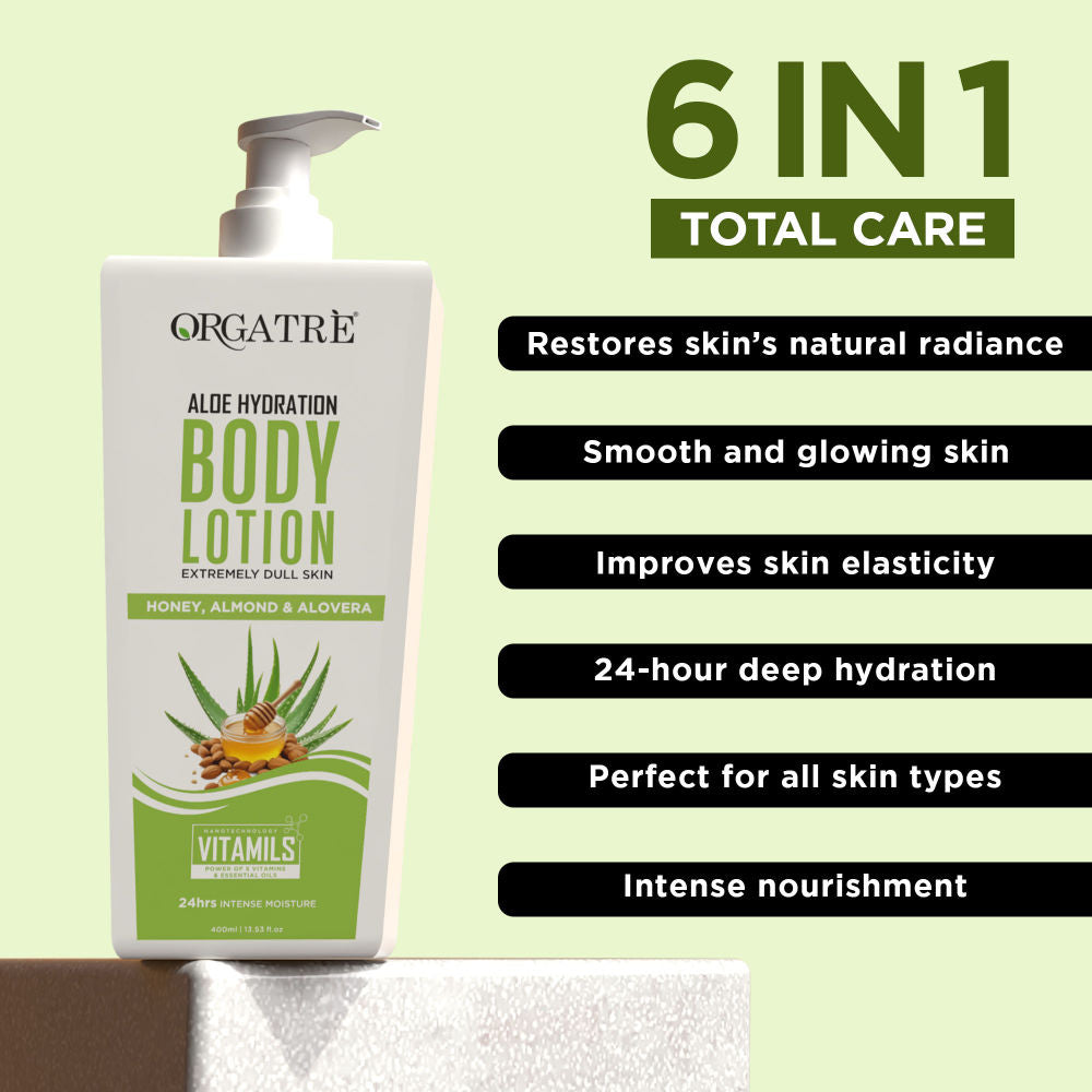 Aloe Hydration Body Lotion Moisturizer - 24 Hrs Intense Nourishment For Dry & Dull Skin