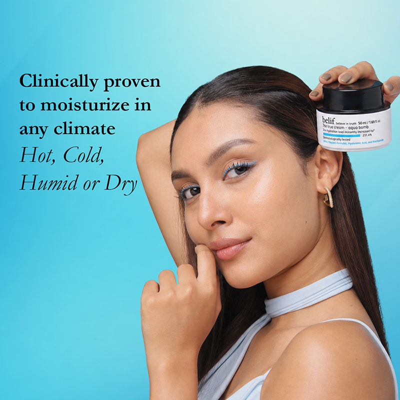 The True Cream Aqua Bomb, Dermat Tested Moisturizer, Increases Skin Hydration By 70%