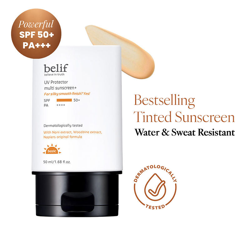 Multi-Vitamin Tinted Korean Sunscreen SPF50+ PA++++ Flawless Poreless Primer, In Vivo Tested