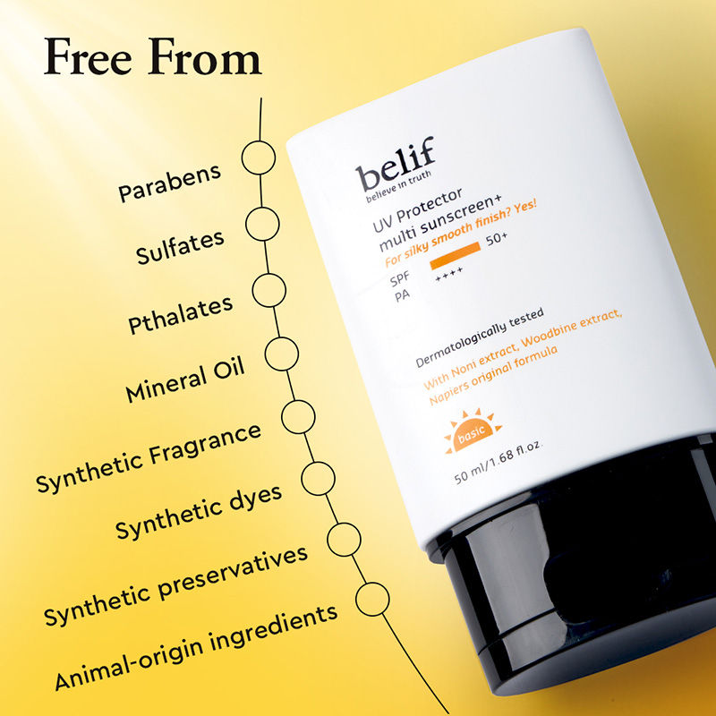 Multi-Vitamin Tinted Korean Sunscreen SPF50+ PA++++ Flawless Poreless Primer, In Vivo Tested