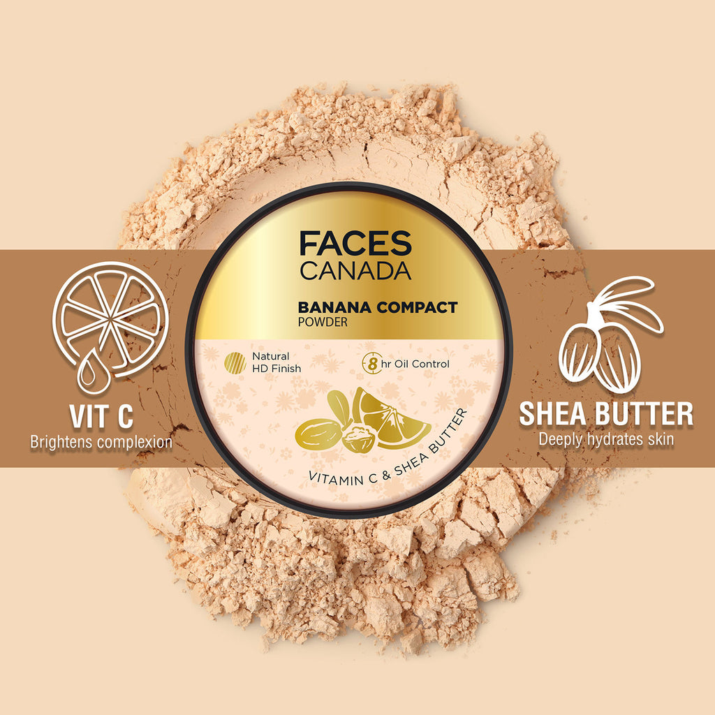 Banana Compact And Baking Powder With Vitamin C & Shea Butter
