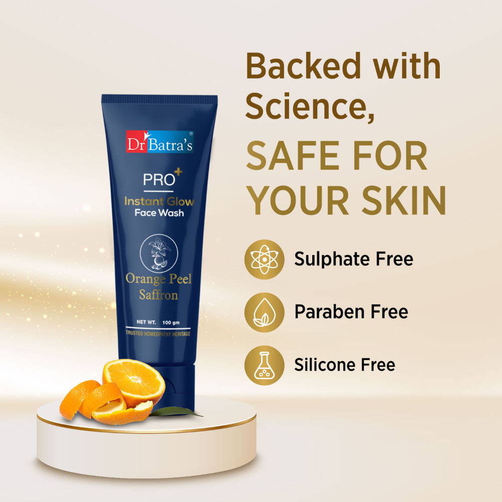 Dr Batra's® PRO+ Instant Glow Face Wash. Rejuvenates Skin.Protects Against Impurities,Natural Glow