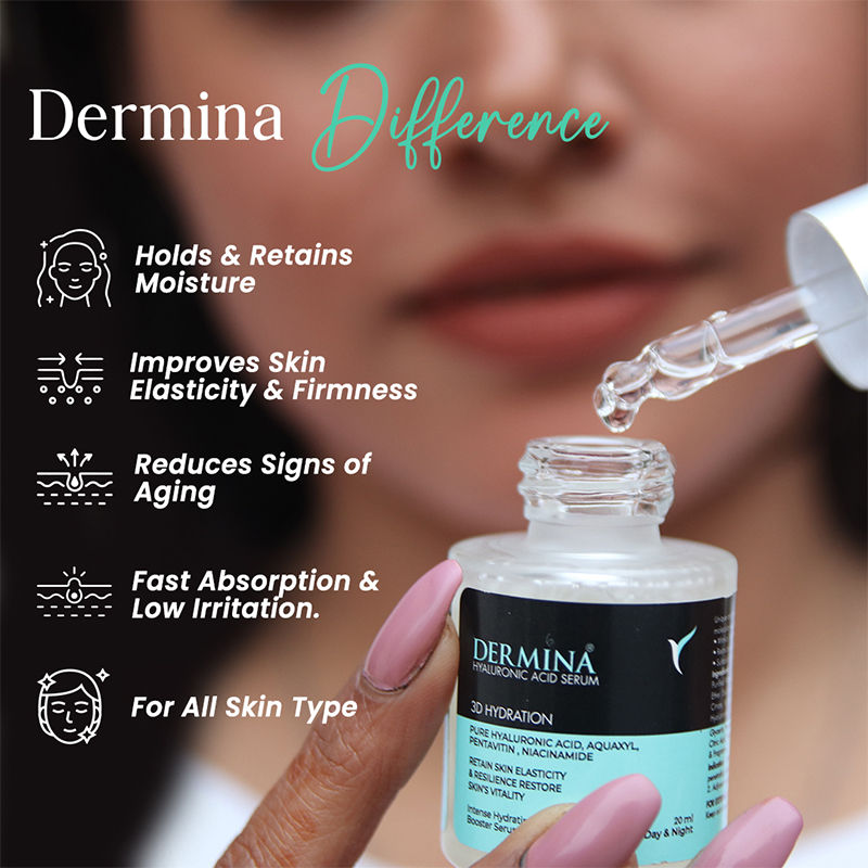 Hyaluronic Acid Serum With Pentavitin & D Panthenol For Elasticity & Hydration - All Skin Type