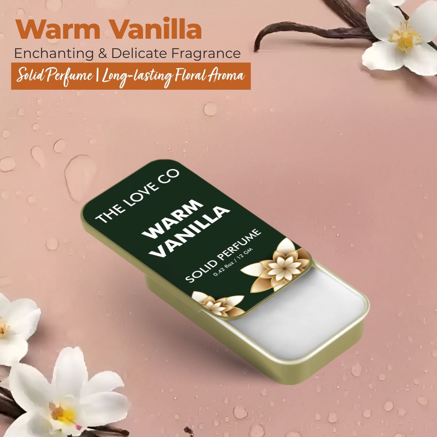 The Love Co Warm Vanilla Solid Perfume