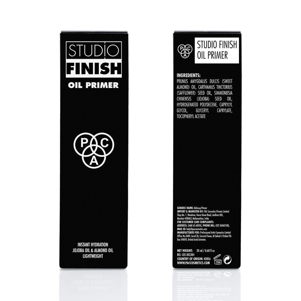 Studio Finish Oil Primer For Dry Skin - UltraLight, Fast Absorbing, Jojoba Oil Hydrates Skin