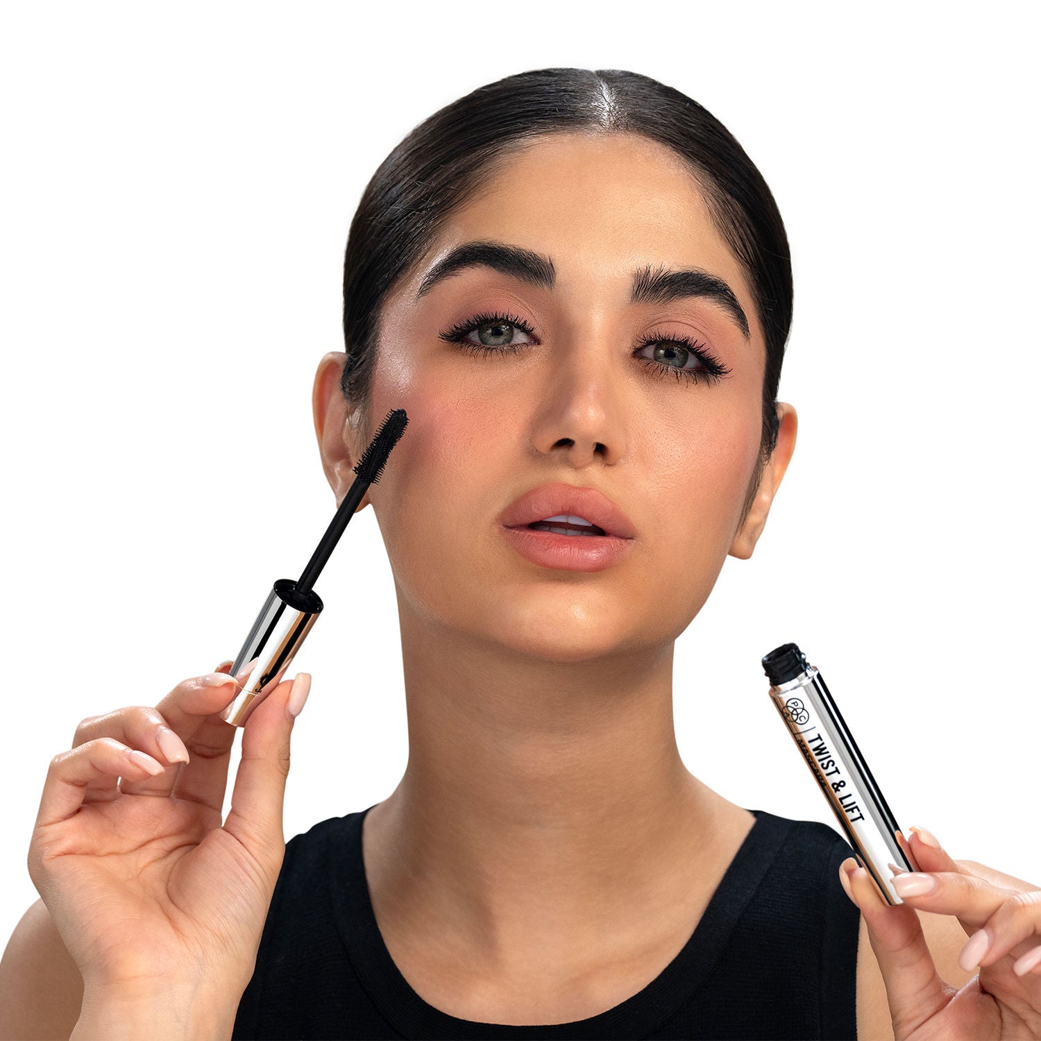 Twist & Lift Mascara - 4-in-1 Mascara Wand, Curls Defines Volumizes & Lifts, Waterproof
