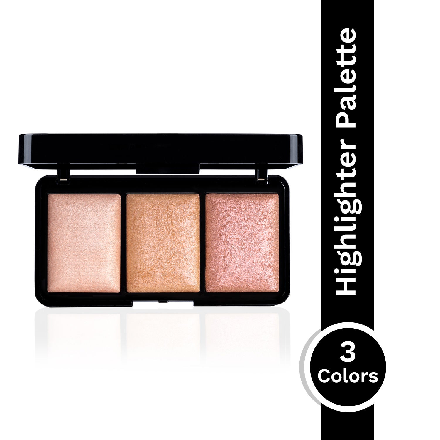 Trio Glow Highlighter X3 Pink - Ultra Blinding Finish, Silky Smooth Texture, Blends Seamlessly