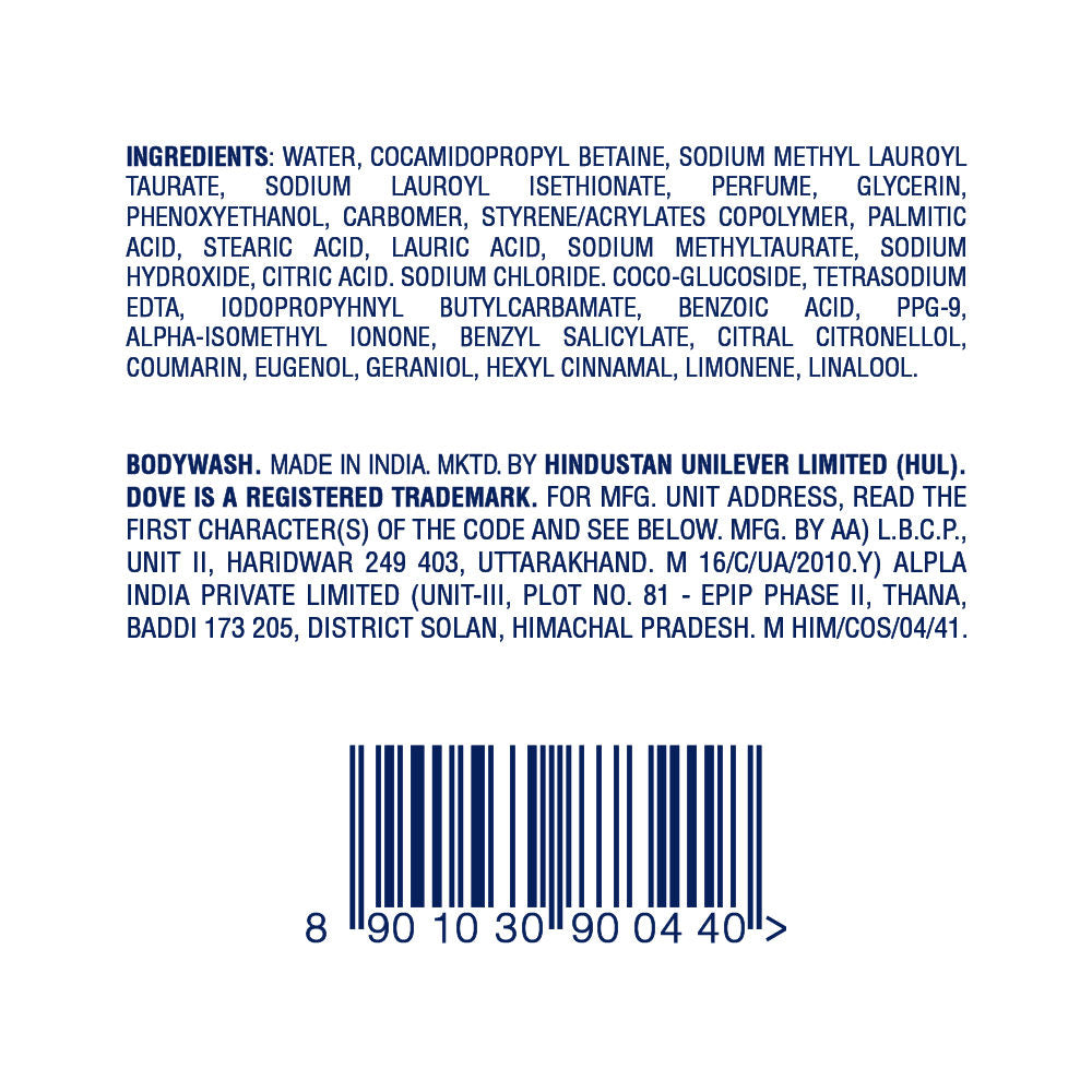 Dryness Care Body Wash With Jojoba Oil