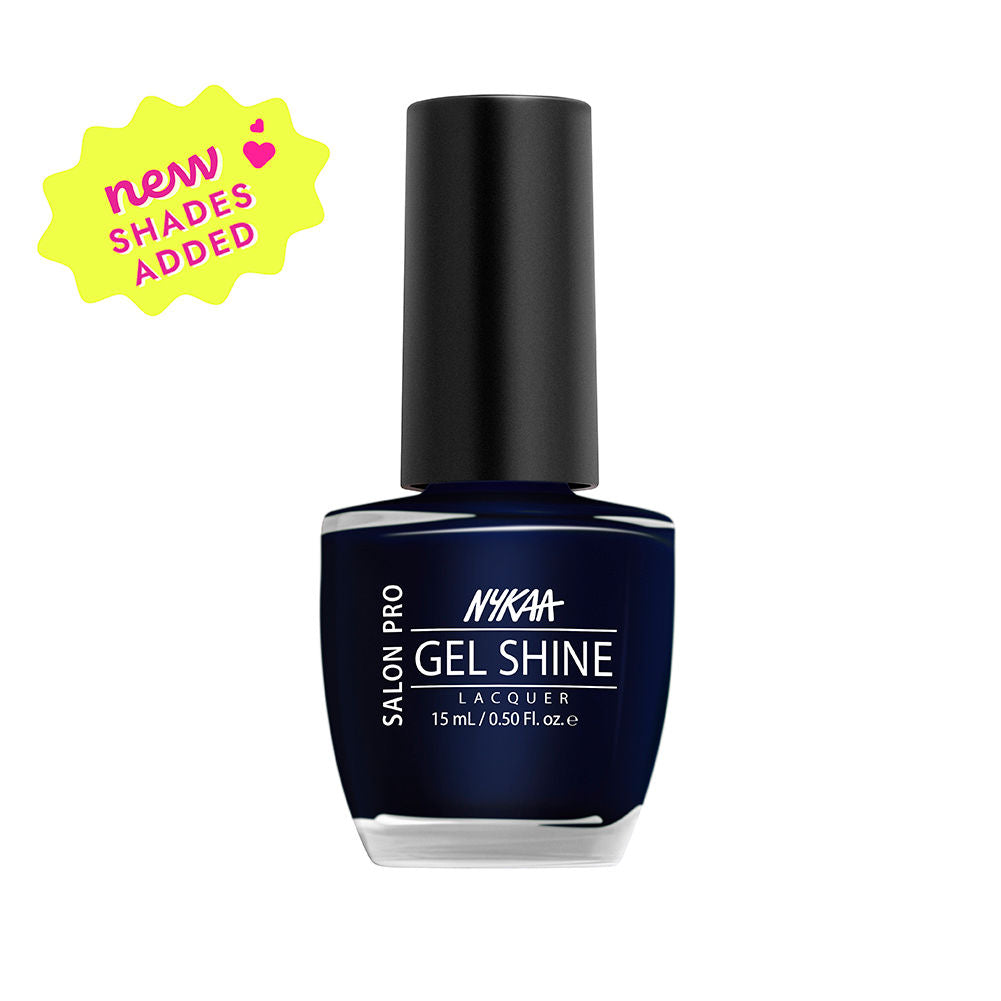 Nykaa Salon Pro Shine Gel Nail Polish - Florence Spritz 51 - Deep Blue