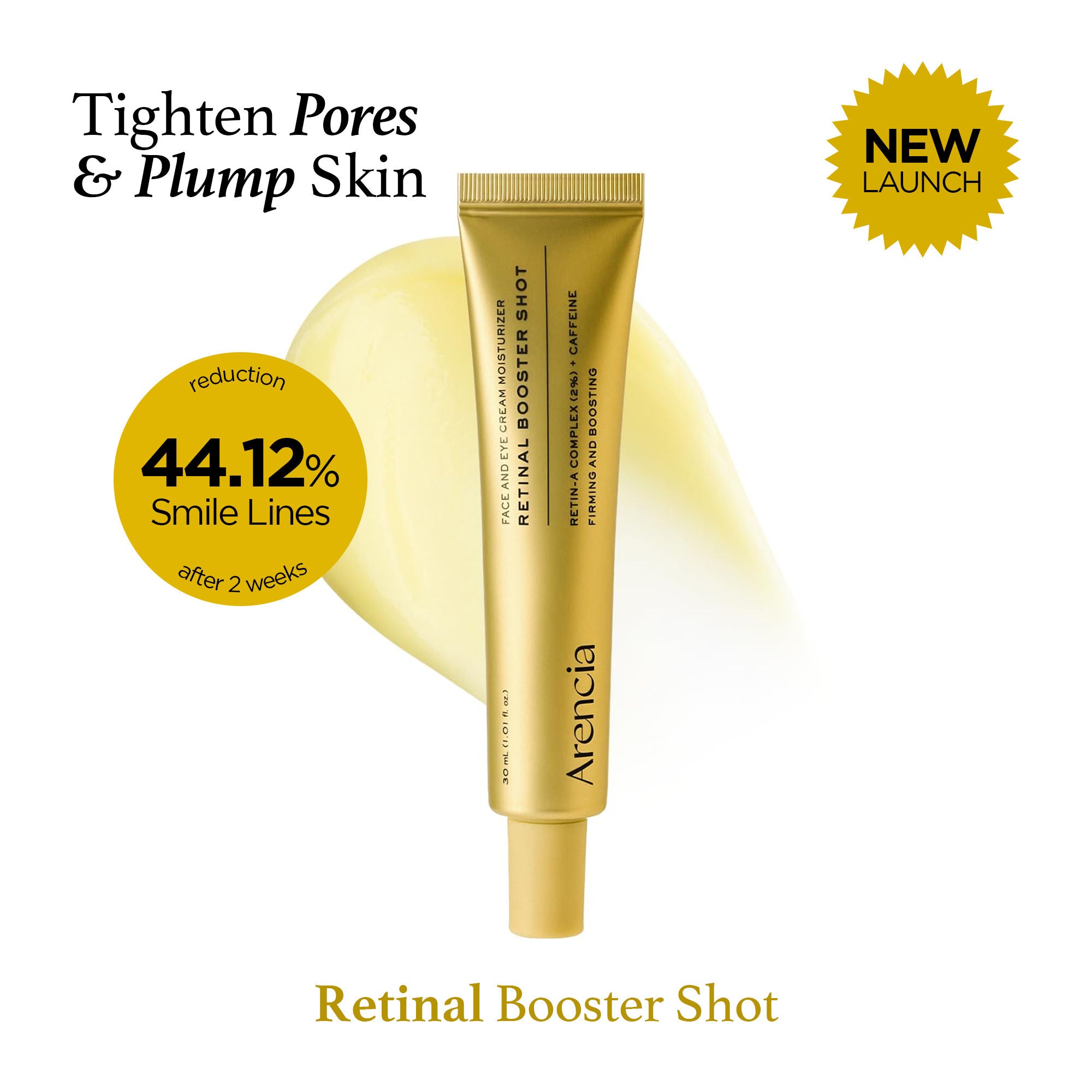 Retinal Booster Shot Serum with 2% Retinal & Caffeine For Pore Tightening & Firming