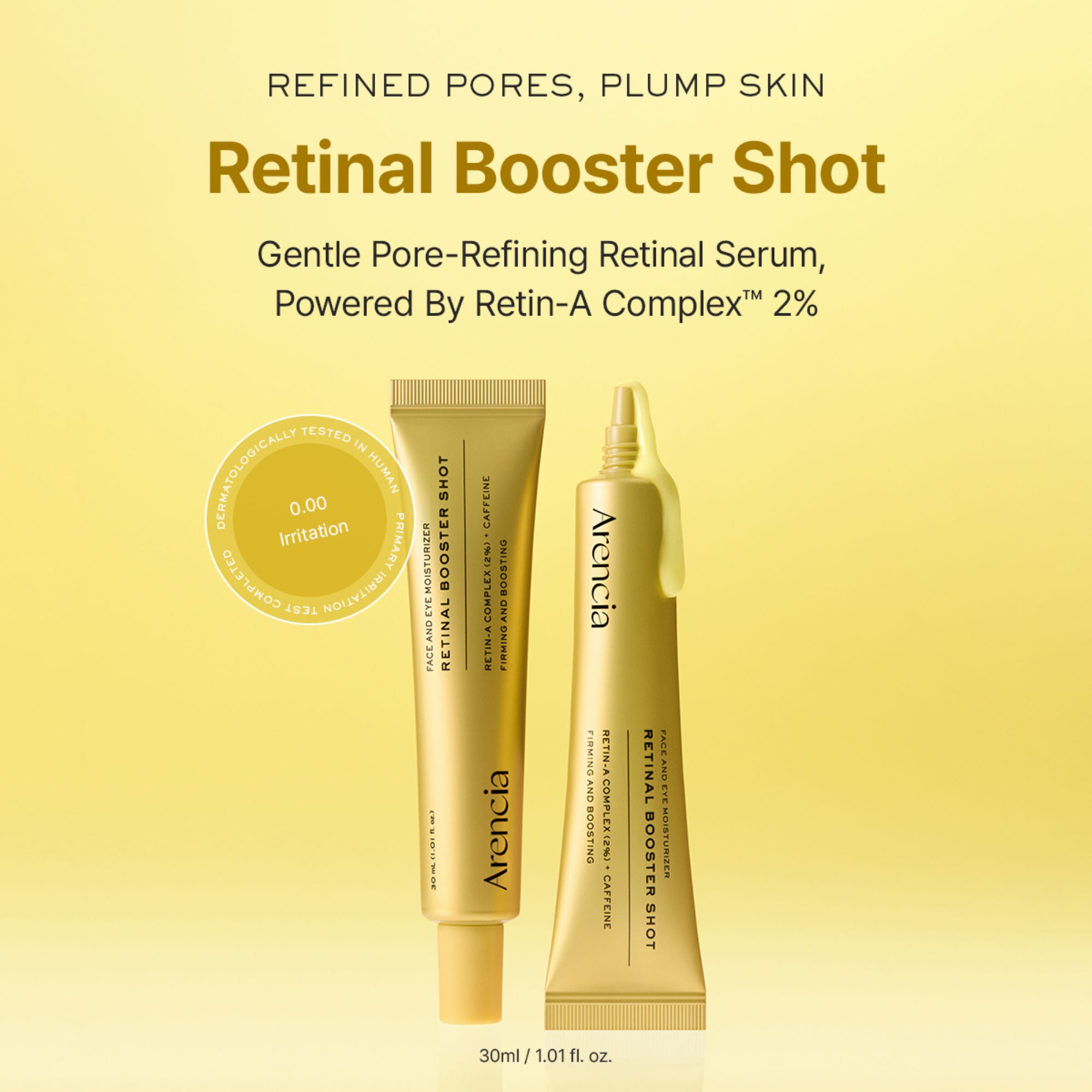 Retinal Booster Shot Serum with 2% Retinal & Caffeine For Pore Tightening & Firming