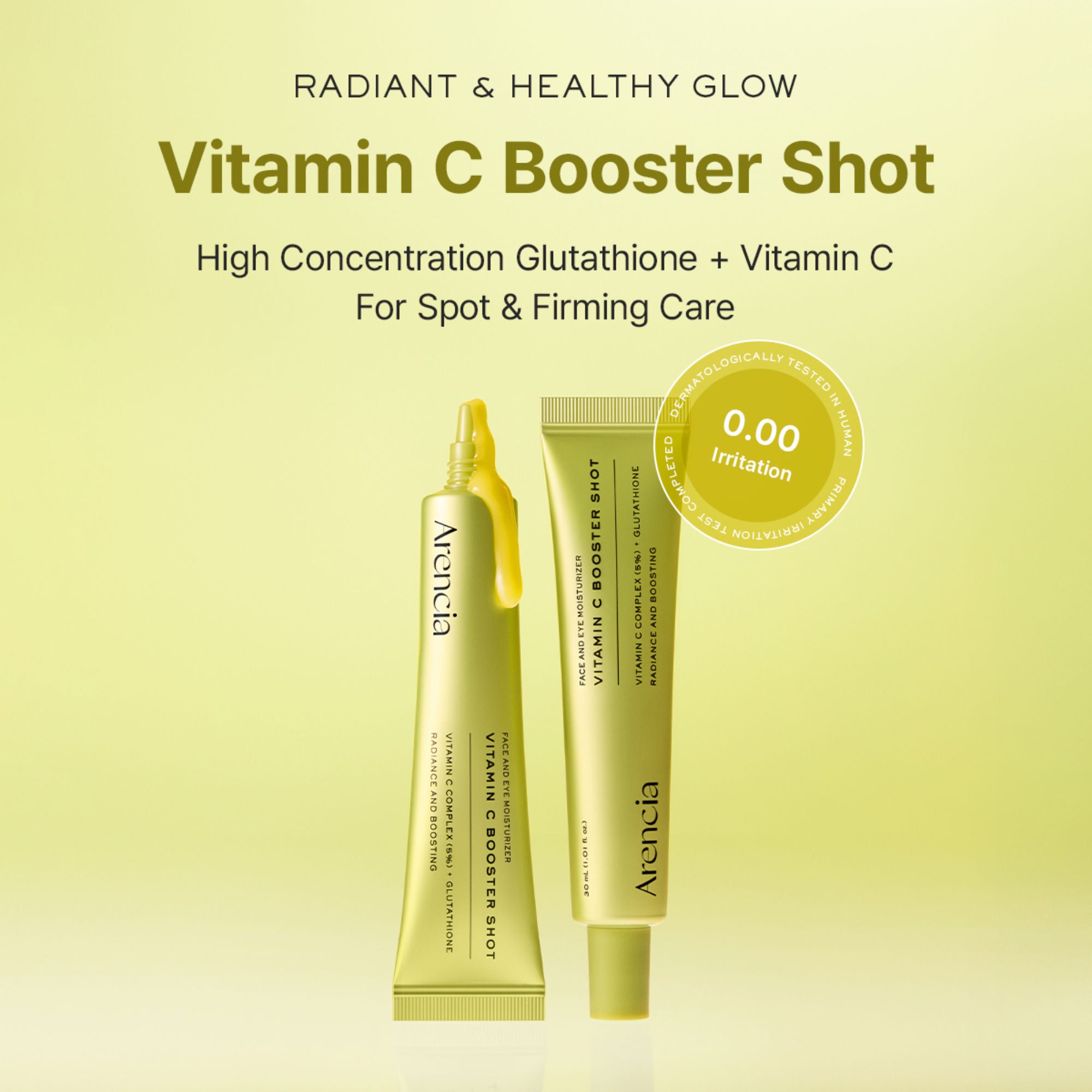 Vitamin C Booster Shot Serum with 5% Dual Vitamin C + Glutathione For Dark Spot Care