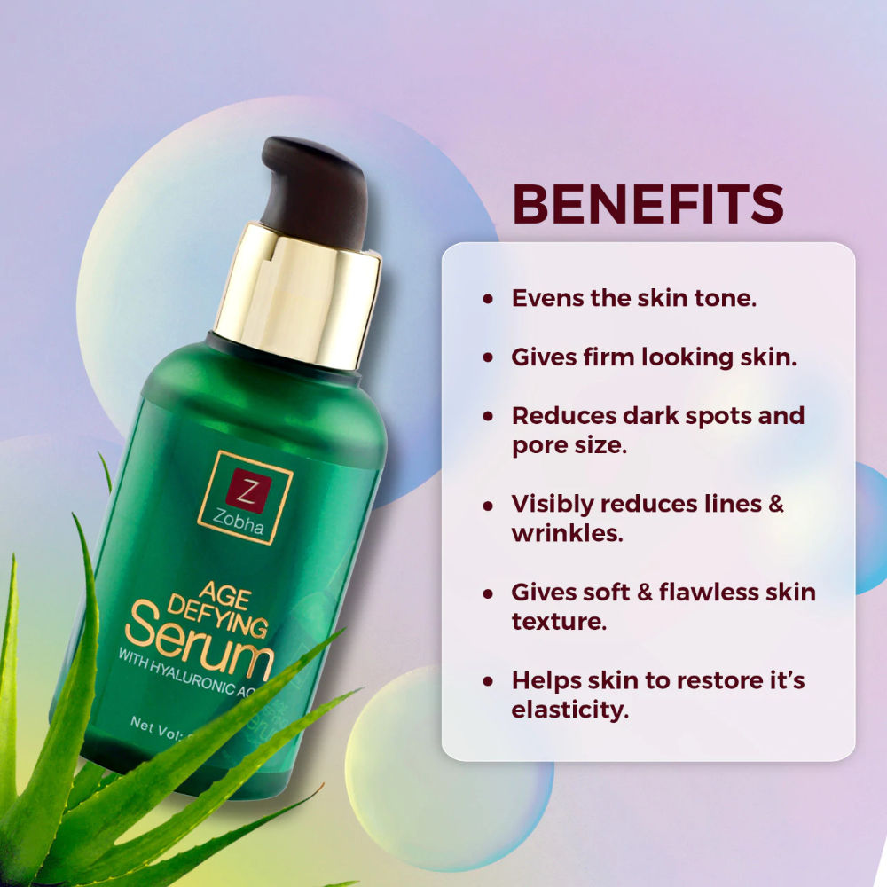 Age Defying Face Serum with Hyaluronic Acid