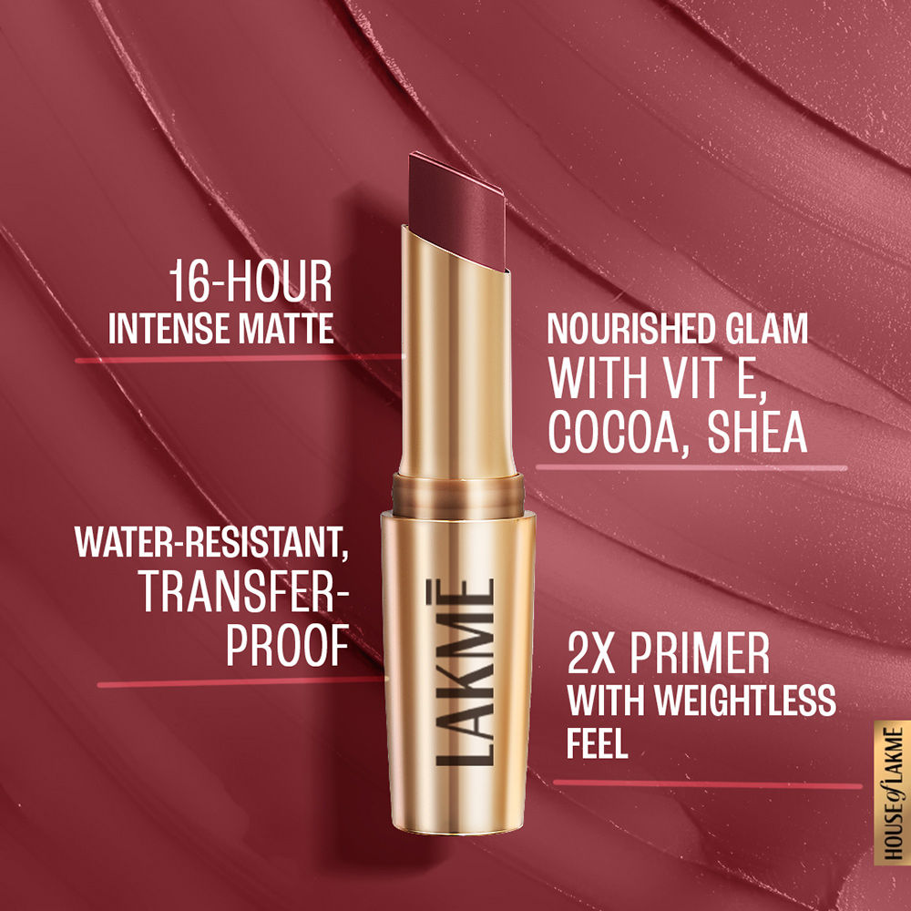 9 To 5 Powerplay Priming Matte Lipstick, Lasts hrs