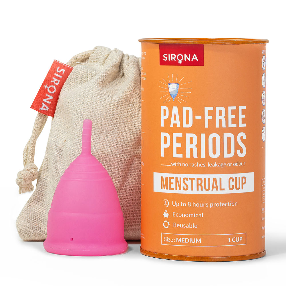 Pad-Free Periods Menstrual Cup For Women Medium Protection For Up To 8 Hours