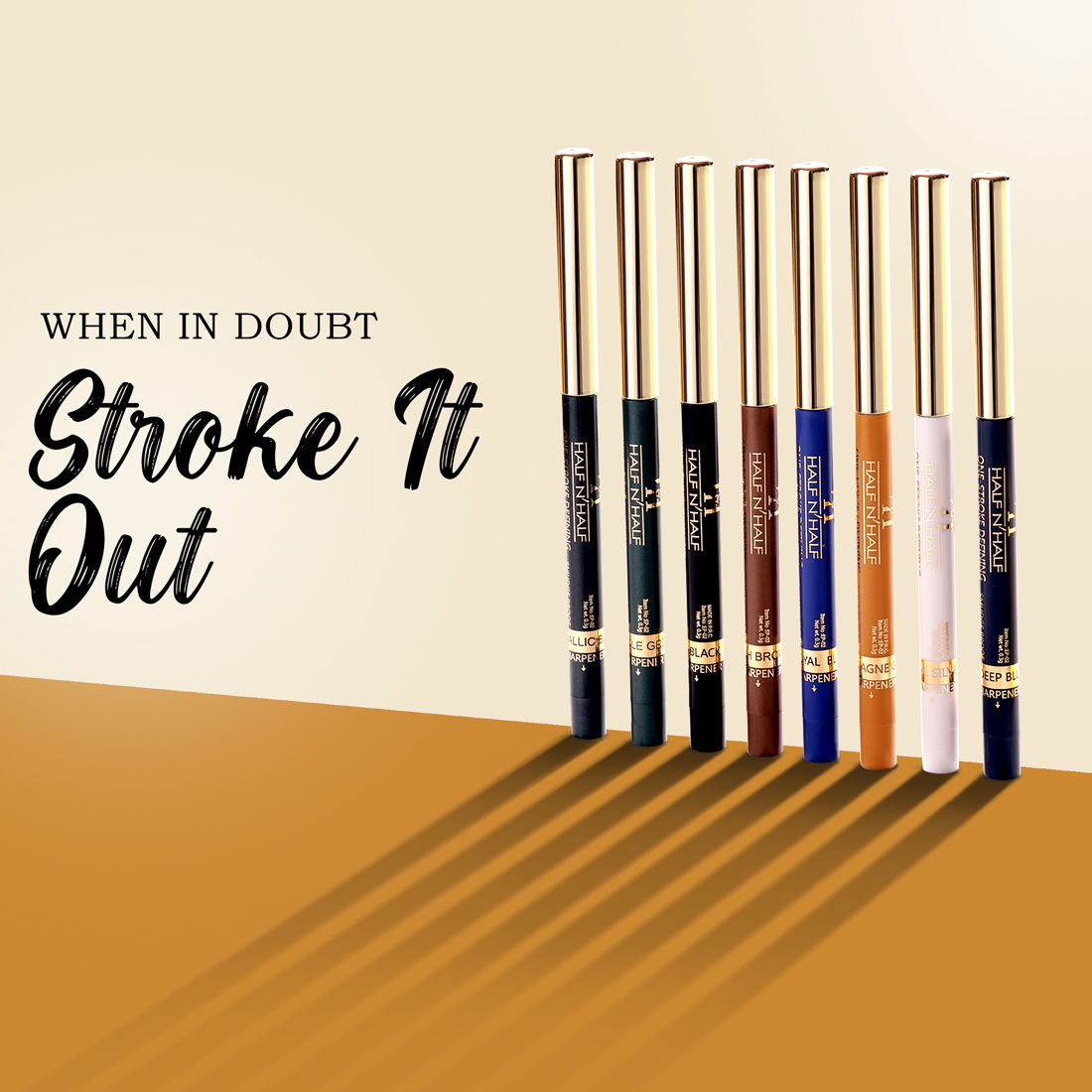 One Stroke Defining Auto Eyeliner Kohl Kajal 18hour Long Lasting