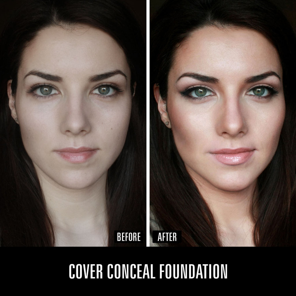 Cover Concealer Foundation Natural Longwearing Overtime Base SPF 15