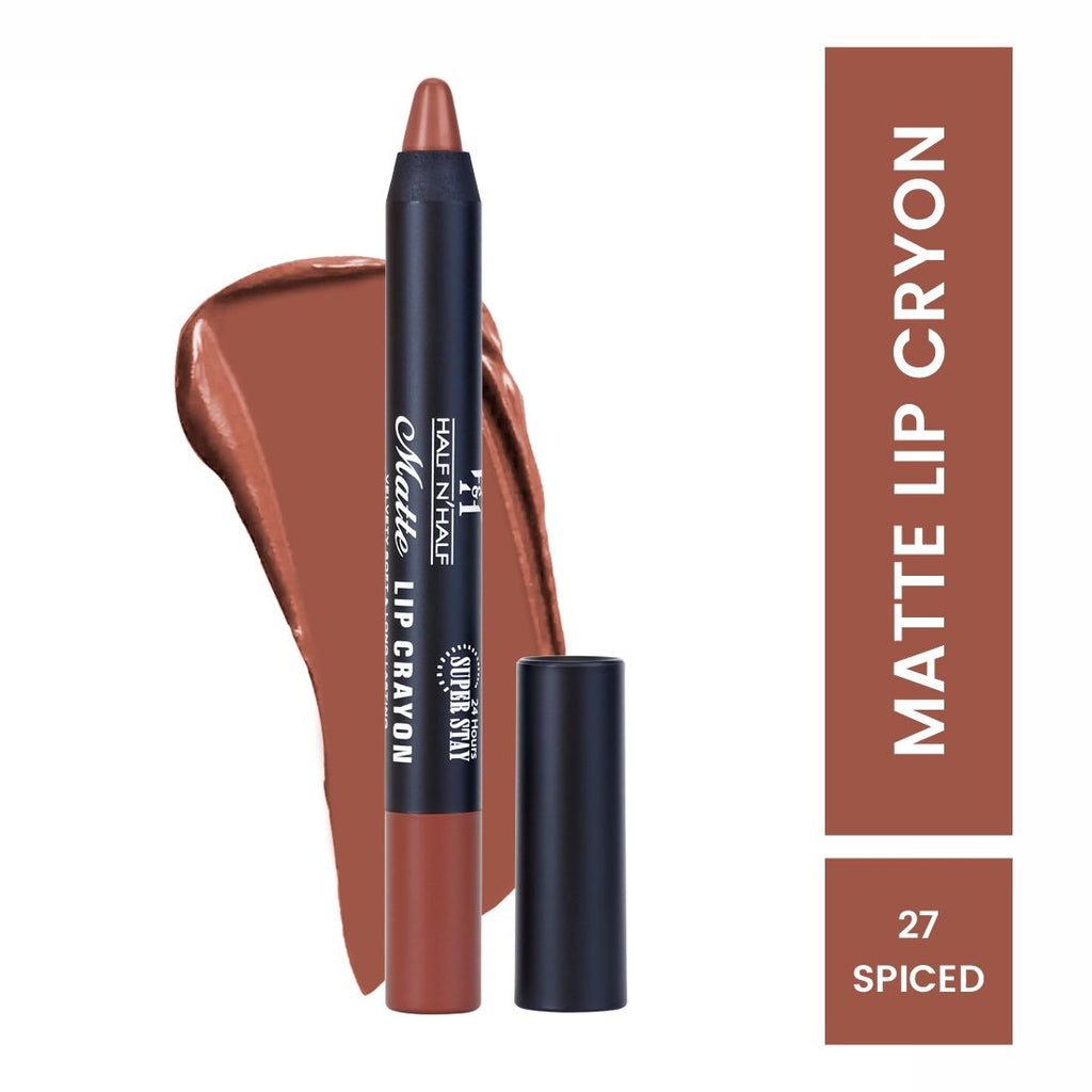 Matte Velvet Soft & Long Lasting 24h Super Stay Lip Crayon - 27 Spiced