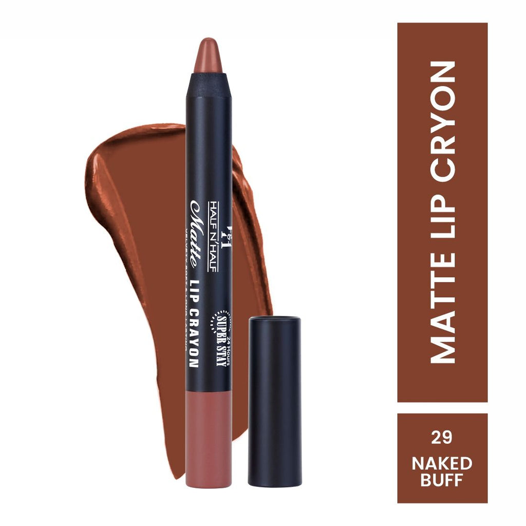 Matte Velvet Soft & Long Lasting 24h Super Stay Lip Crayon - 29 Naked Buff