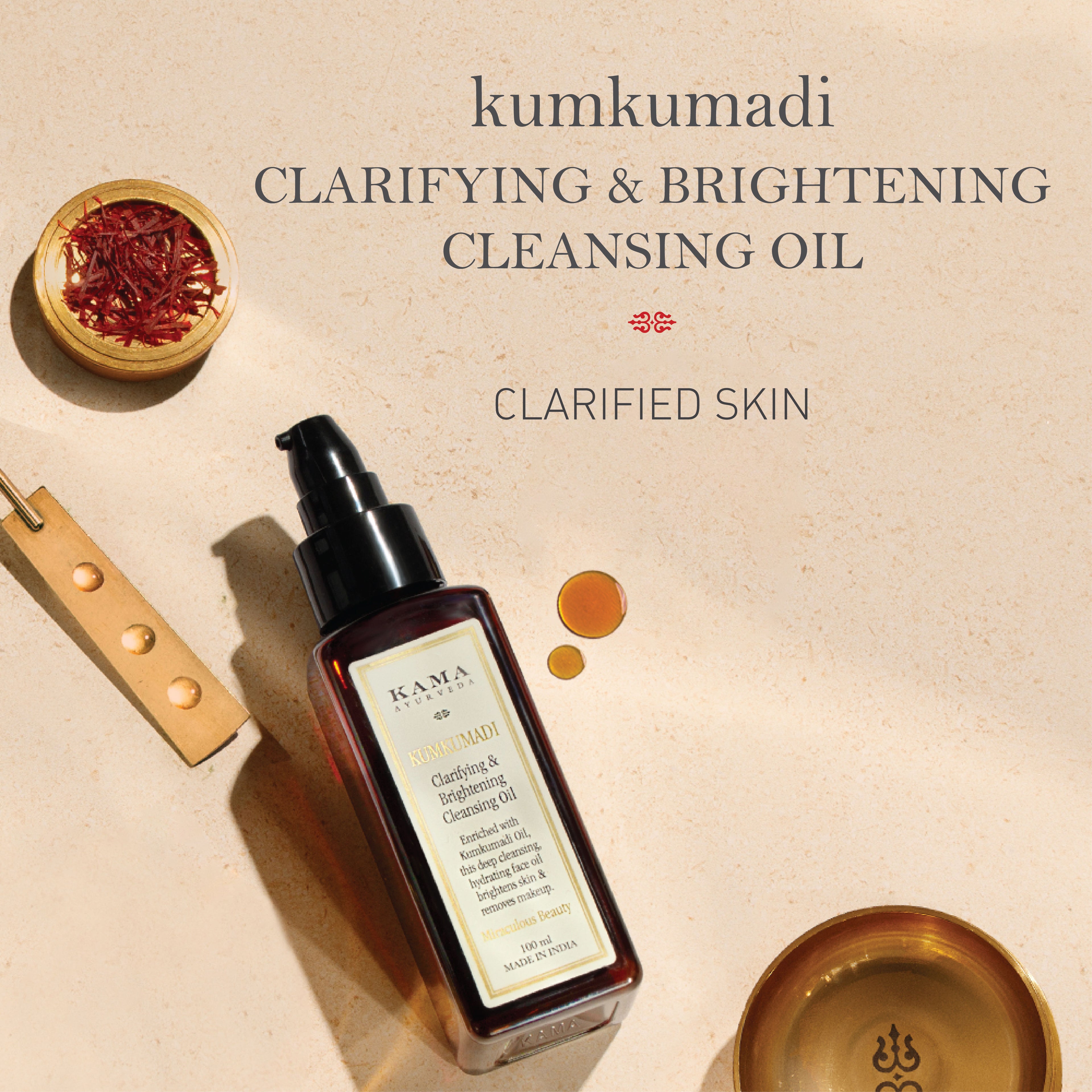 Kumkumadi Clarifying & Brightening Cleansing Oil