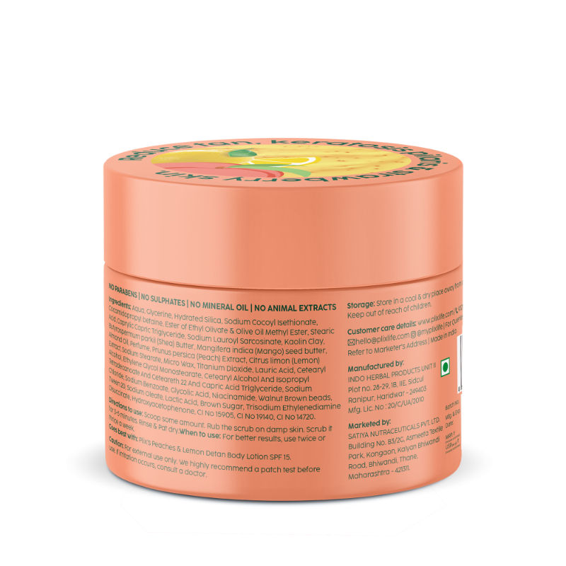 Peaches & Lemon Detan Bump Eraser Scrub