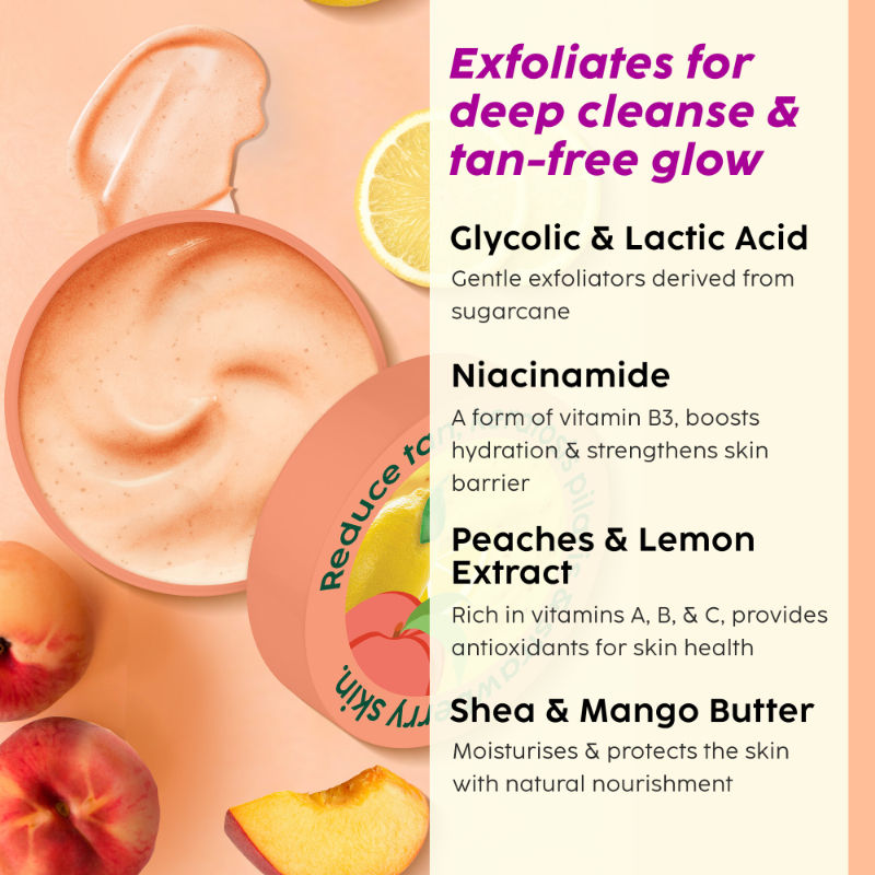 Peaches & Lemon Detan Bump Eraser Scrub