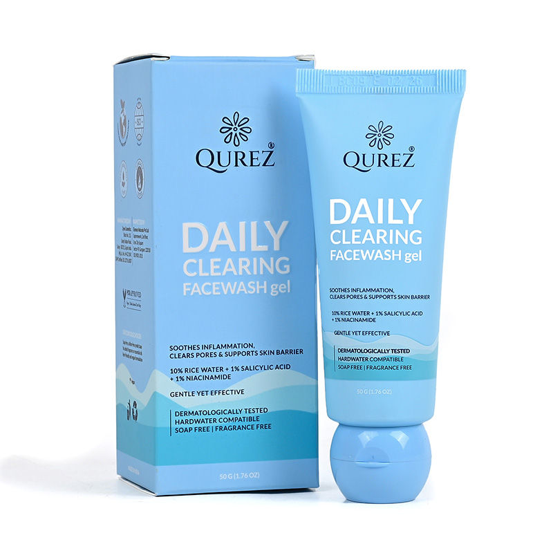 Daily Clearing Facewash With 10% Rice Water, 1% Salicylic Acid & Dermatologically Tested