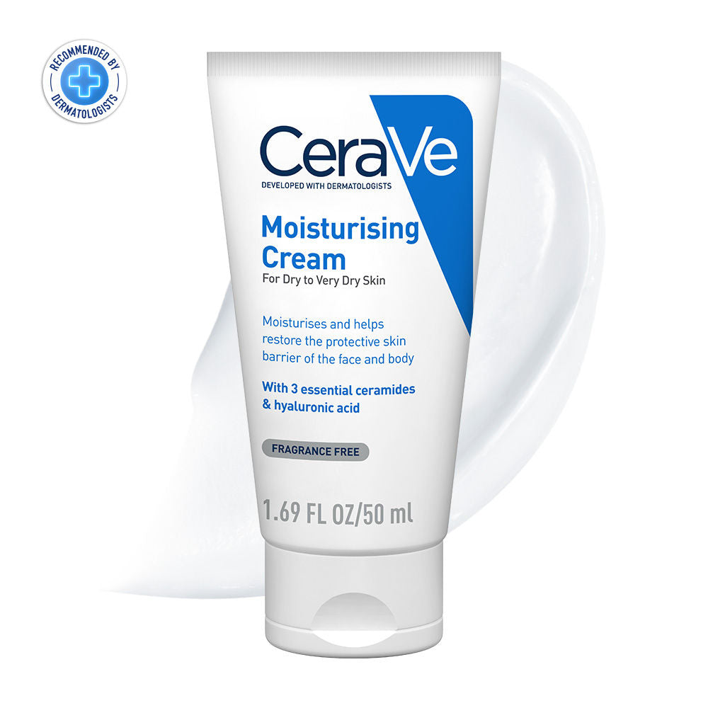 Moisturizer Cream For Dry Skin With Ceramides & Hyaluronic Acid For Barrier Repair