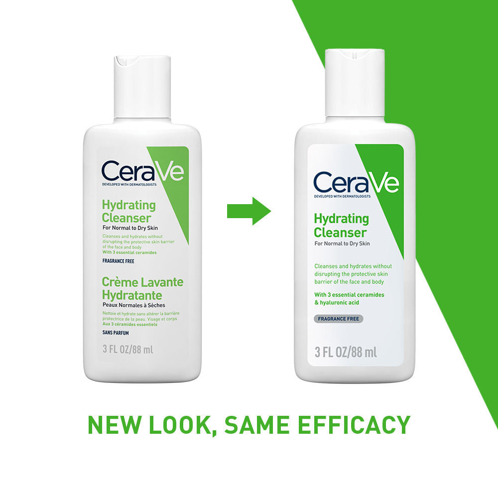 Hydrating Cleanser Non-Foaming Face Wash for Dry Skin with Ceramides, Dermatologist Recommend