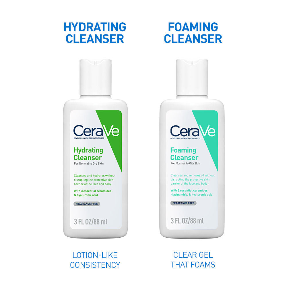 Hydrating Cleanser Non-Foaming Face Wash for Dry Skin with Ceramides, Dermatologist Recommend