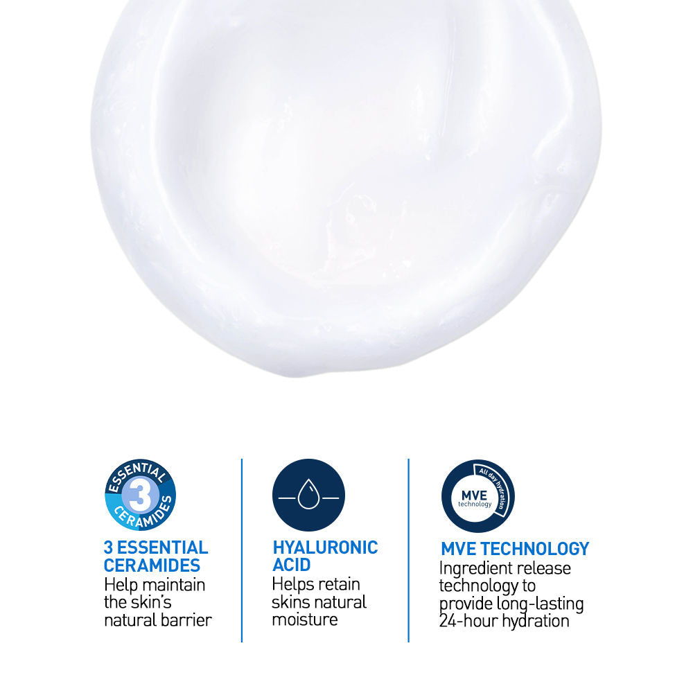 Hydrating Cleanser Non-Foaming Face Wash for Dry Skin with Ceramides, Dermatologist Recommend