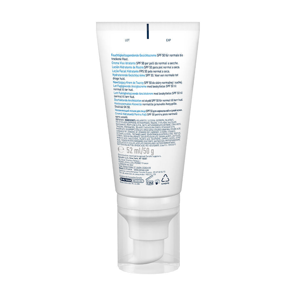 AM Facial Moisturizier With Sunscreen SPF 50 UVB + UVA, Dermatologist Recommended Day Cream