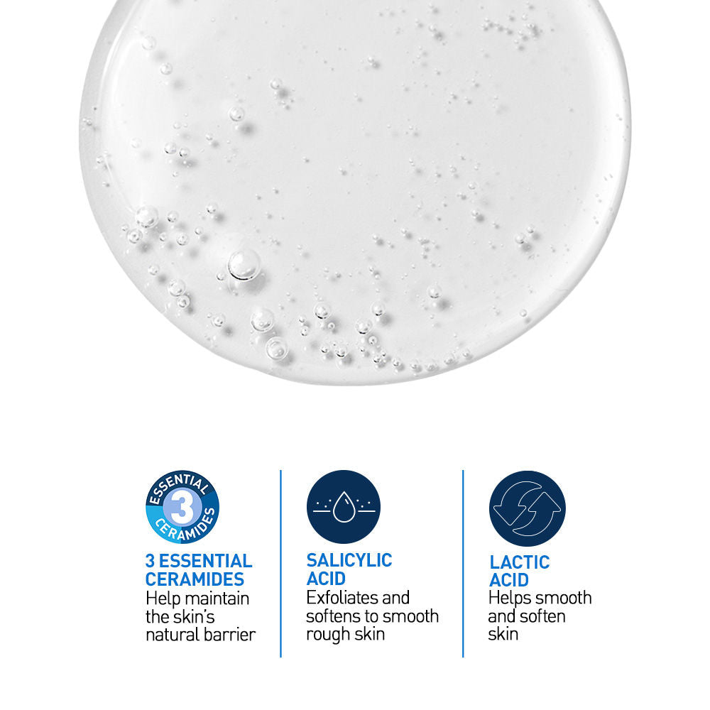 SA Smoothing Cleanser For Dry, Rough & Bumpy Skin, Face Wash With Salicylic Acid & Ceramides