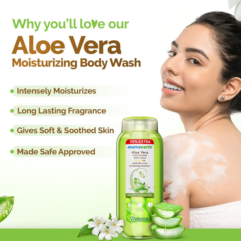 Aloe Vera Moisturizing Body Wash with Aloe Vera & Calming Jasmine Scent
