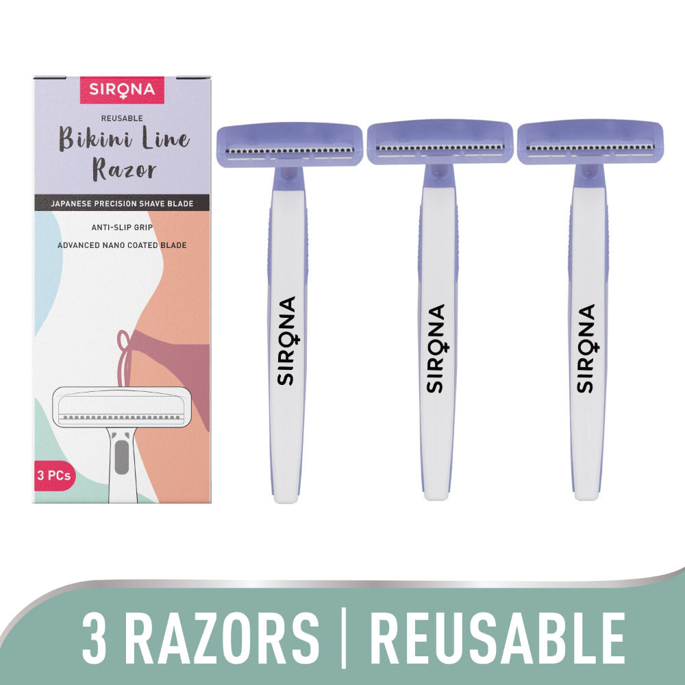 Disposable Bikini Line Trimming Razor For Women With Aloe Vera & Vitamin E Lubrication Strip