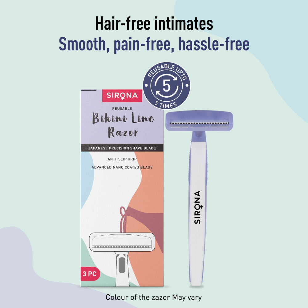 Disposable Bikini Line Trimming Razor For Women With Aloe Vera & Vitamin E Lubrication Strip