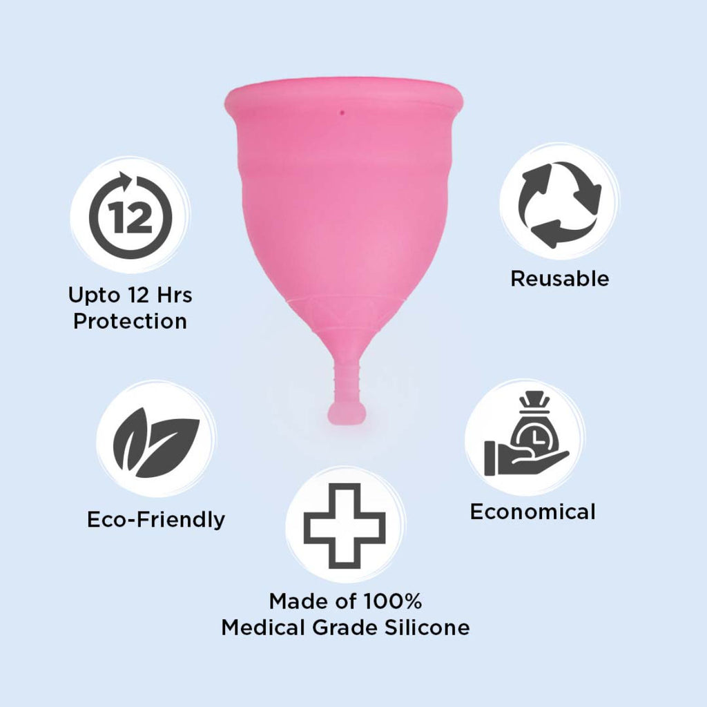 Reusable Menstrual Cup - No leakage,Rash-Free & Upto 12 Hours protection