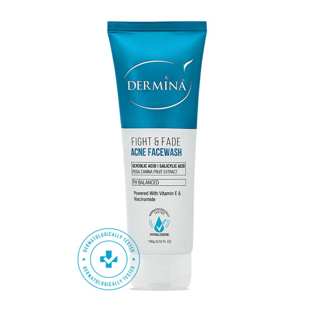 Fight & Fade Acne Facewash With Glycolic & Salicylic Acid For Acne Free Skin - All Skin Type