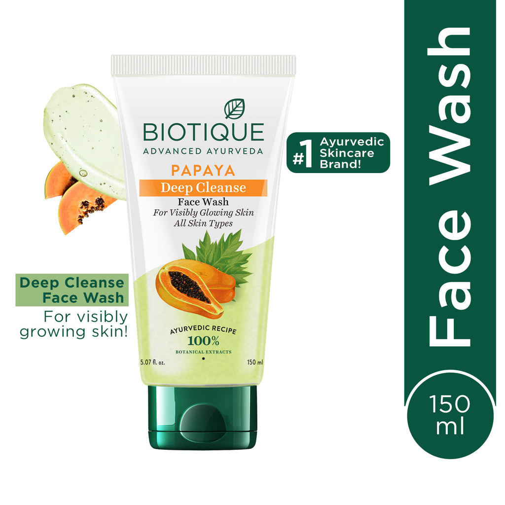 Bio Papaya Visibly Flawless Face Wash For All Skin Types - 150ml