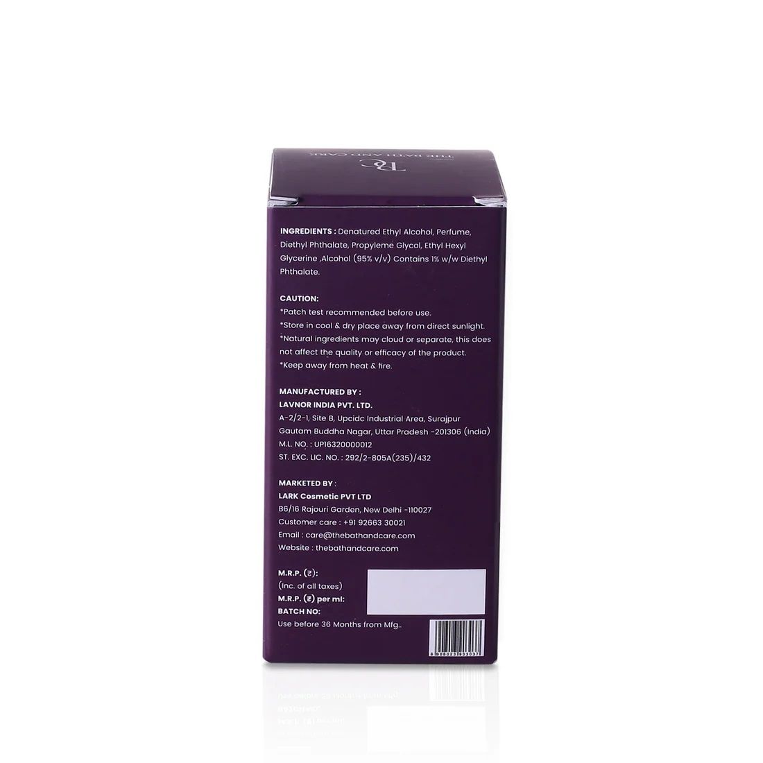 The Bath And Care Rosié Fragrance, Refreshing & Long-Lasting - Unisex Perfume For Daily Wear