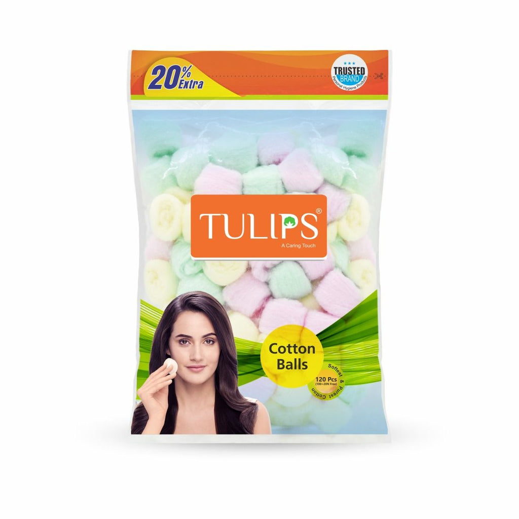 Colour Cotton Balls In A Ziplock Bag (100+20 N Free)